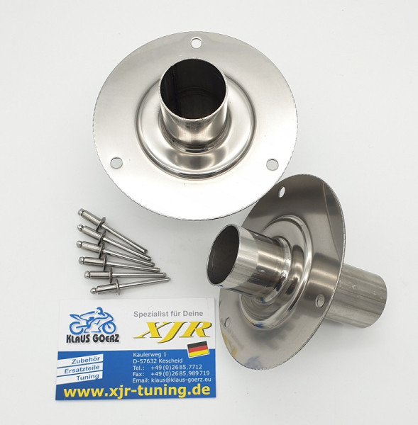 Auspuffänderung für Serienschalldämpfer Yamaha XJR 1200 & XJR 1300 Vergasermodelle, 28mm innen